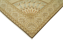 Tebriz Beige Classic Cotton Wool Handmade Area Rug 11'11'' x 15'3''