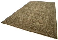 Tebriz Brown Classic Cotton Wool Handmade Area Rug 11'2'' x 17'9''