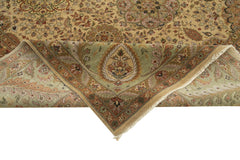 Tebriz Beige Classic Cotton Wool Handmade Area Rug 12'1'' x 14'11''