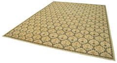 Handmade Area Rug – Classic Beige Wool Cotton Turkish Carpet 11'10'' x 15'4''