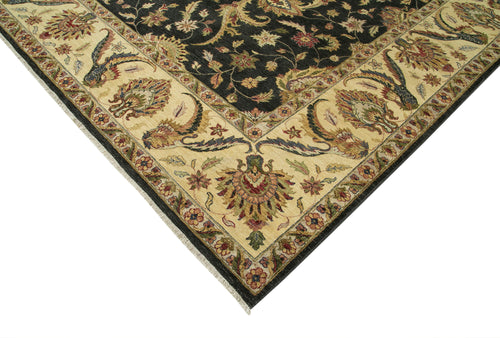 Tebriz Beige Classic Cotton Wool Handmade Area Rug 11'11'' x 14'9''