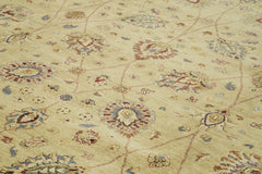 Tebriz Beige Classic Cotton Wool Handmade Area Rug 11'11'' x 18'0''