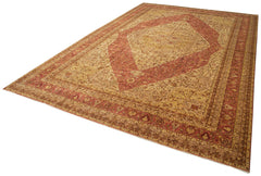 Tebriz Red Classic Cotton Wool Handmade Area Rug 11'6'' x 17'5''