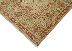 Handmade Area Rug - Classic Beige Wool Cotton Rug | Vintage Turkish Carpet 11'11"x15'11"