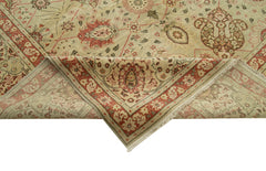 Handmade Area Rug - Classic Beige Wool Cotton Rug | Vintage Turkish Carpet 11'11"x15'11"