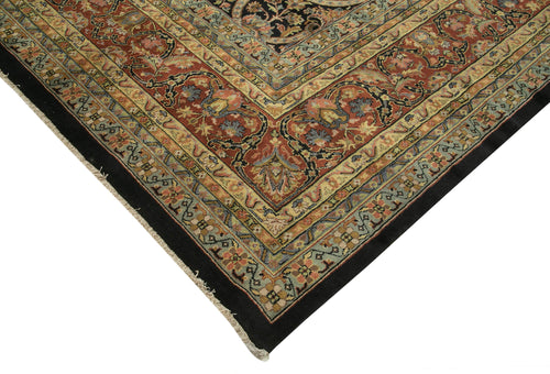 Tebriz Brown Classic Cotton Wool Handmade Area Rug 11'6'' x 14'6''