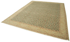 Tebriz Beige Classic Cotton Wool Handmade Area Rug 12'0'' x 15'2''