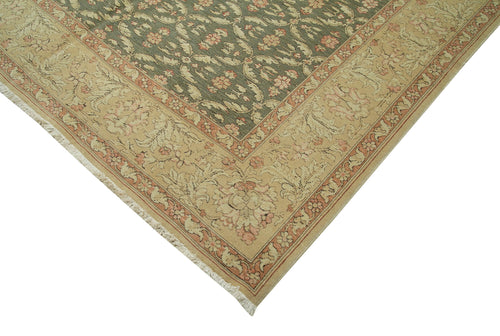 Tebriz Beige Classic Cotton Wool Handmade Area Rug 12'0'' x 15'2''