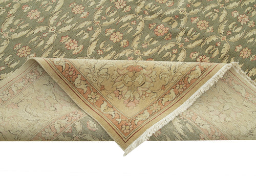 Tebriz Beige Classic Cotton Wool Handmade Area Rug 12'0'' x 15'2''