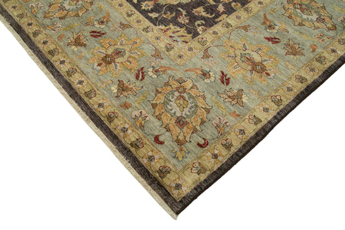 Tebriz Brown Classic Cotton Wool Handmade Area Rug 12'0'' x 15'3''