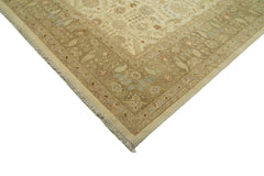 Tebriz Beige Classic Cotton Wool Handmade Area Rug 12'0'' x 18'0''