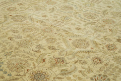 Tebriz Beige Classic Cotton Wool Handmade Area Rug 12'0'' x 18'0''