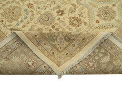 Tebriz Beige Classic Cotton Wool Handmade Area Rug 12'0'' x 18'0''