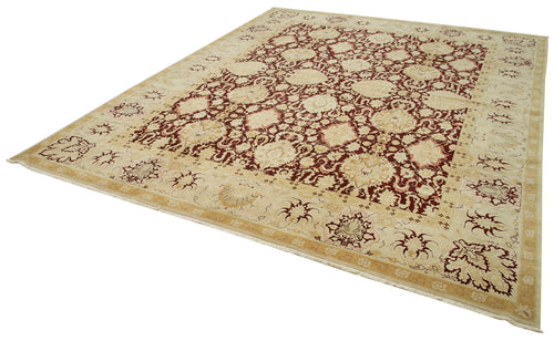 Tebriz Beige Classic Cotton Wool Handmade Area Rug 12'0'' x 14'8''