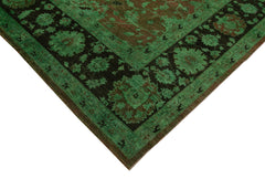 Tebriz Green Classic Cotton Wool Handmade Area Rug 11'3'' x 14'6''