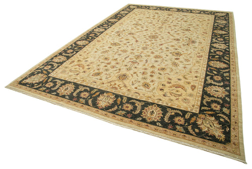 Tebriz Beige Classic Cotton Wool Handmade Area Rug 11'11'' x 17'11''