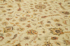Tebriz Beige Classic Cotton Wool Handmade Area Rug 11'11'' x 17'11''
