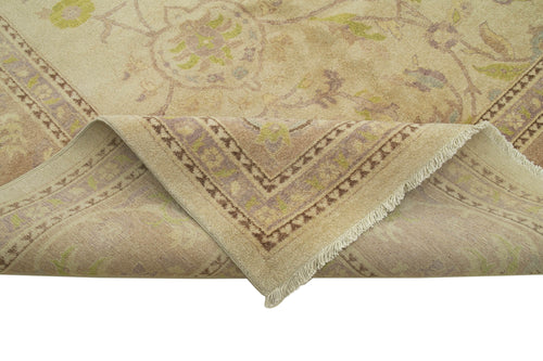 Tebriz Beige Classic Cotton Wool Handmade Area Rug 12'0'' x 18'4''