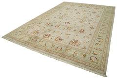 Tebriz Beige Classic Cotton Wool Handmade Area Rug 12'2'' x 18'1''