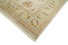 Tebriz Beige Classic Cotton Wool Handmade Area Rug 12'2'' x 18'1''
