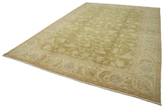 Tebriz Beige Classic Cotton Wool Handmade Area Rug 12'0'' x 17'5''