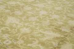 Tebriz Beige Classic Cotton Wool Handmade Area Rug 12'0'' x 17'5''