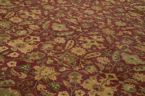 Handmade Area Rug – Classic Red Turkish Hand Knotted Wool Carpet 11'8" x 14'11"