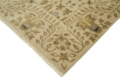 Tebriz Beige Classic Cotton Wool Handmade Area Rug 11'9'' x 14'5''