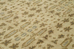 Tebriz Beige Classic Cotton Wool Handmade Area Rug 11'9'' x 14'5''