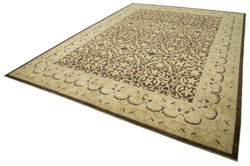 Tebriz Beige Classic Cotton Wool Handmade Area Rug 13'3'' x 18'2''