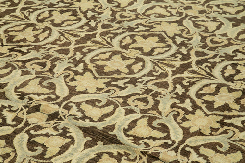 Tebriz Beige Classic Cotton Wool Handmade Area Rug 13'3'' x 18'2''