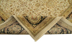 Tebriz Beige Classic Cotton Wool Handmade Area Rug 12'2'' x 14'10''