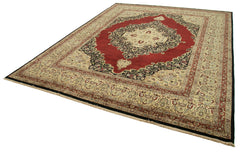 Tebriz Beige Classic Cotton Wool Handmade Area Rug 12'0'' x 15'0''