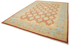 Tebriz Yellow Classic Cotton Wool Handmade Area Rug 12'2'' x 17'2''