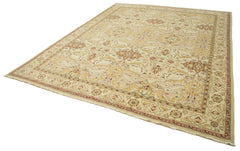 Tebriz Beige Classic Cotton Wool Handmade Area Rug 11'11'' x 15'0''
