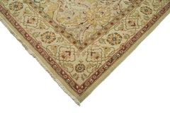 Tebriz Beige Classic Cotton Wool Handmade Area Rug 11'11'' x 15'0''