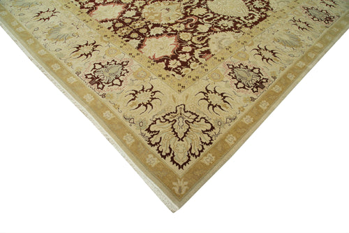 Tebriz Beige Classic Cotton Wool Handmade Area Rug 13'0'' x 17'7''