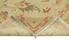 Tebriz Beige Classic Cotton Wool Handmade Area Rug 11'9'' x 16'3''