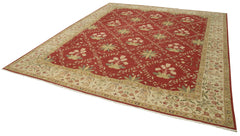 Tebriz Red Classic Cotton Wool Handmade Area Rug 11'11'' x 14'4''