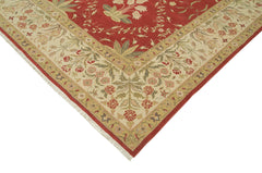 Tebriz Red Classic Cotton Wool Handmade Area Rug 11'11'' x 14'4''