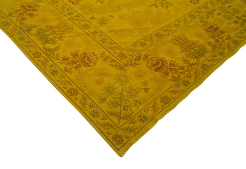 Tebriz Yellow Classic Cotton Wool Handmade Area Rug 12'0'' x 16'1''