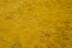 Tebriz Yellow Classic Cotton Wool Handmade Area Rug 12'0'' x 16'1''