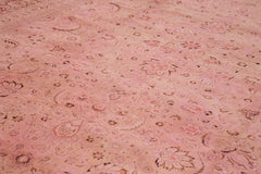 Tebriz Pink Classic Cotton Wool Handmade Area Rug 13'0'' x 18'11''