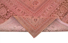 Tebriz Pink Classic Cotton Wool Handmade Area Rug 13'0'' x 18'11''