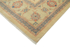 Tebriz Beige Classic Cotton Wool Handmade Area Rug 13'3'' x 19'7''