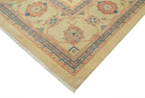 Tebriz Beige Classic Cotton Wool Handmade Area Rug 13'3'' x 19'7''