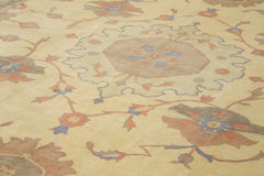 Tebriz Beige Classic Cotton Wool Handmade Area Rug 13'3'' x 19'7''