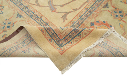 Tebriz Beige Classic Cotton Wool Handmade Area Rug 13'3'' x 19'7''