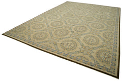 Tebriz Beige Classic Cotton Wool Handmade Area Rug 13'8'' x 20'2''