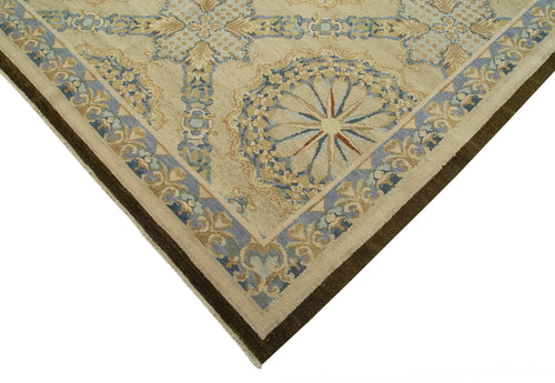 Tebriz Beige Classic Cotton Wool Handmade Area Rug 13'8'' x 20'2''